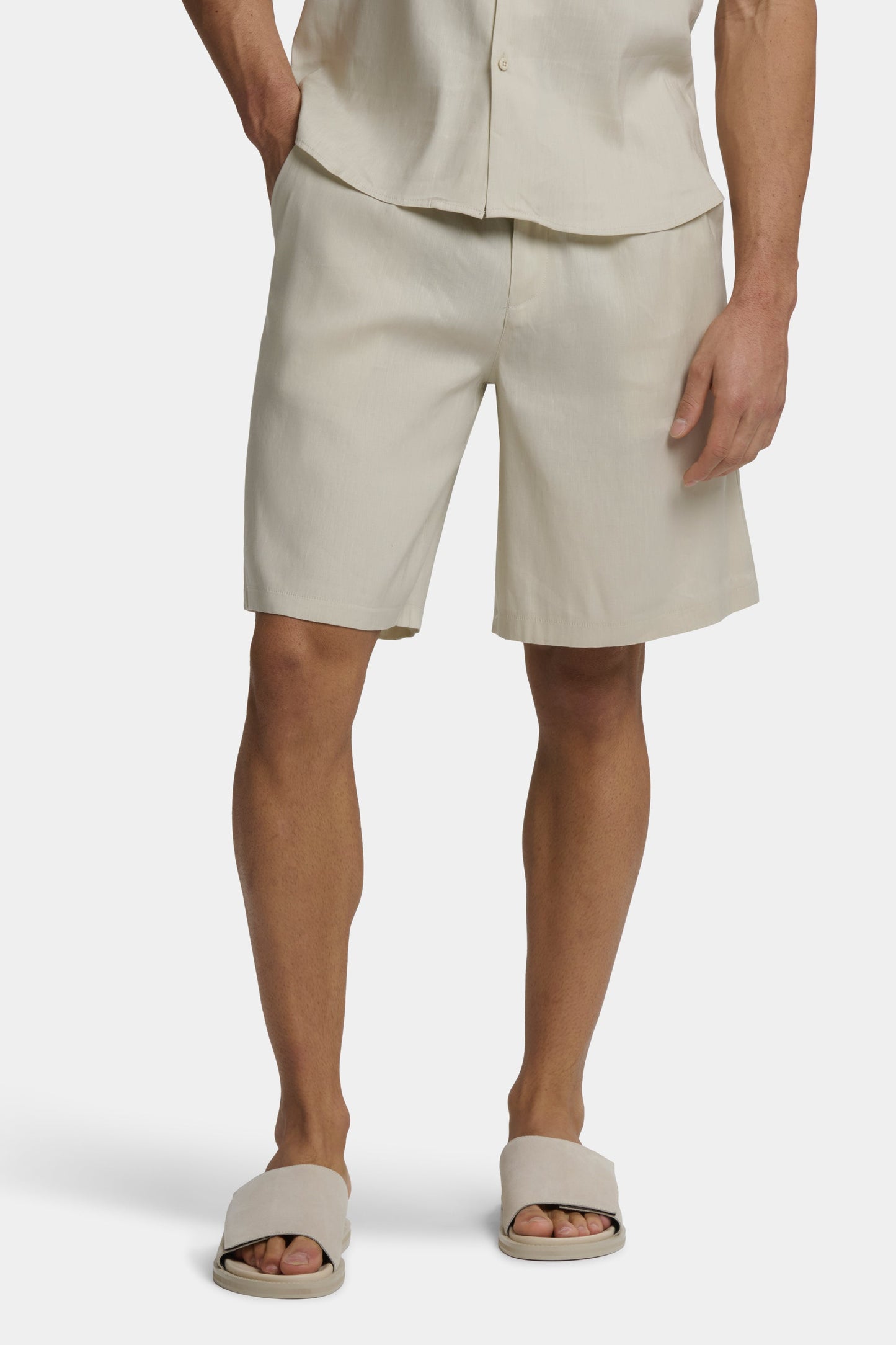 PANTALONES CORTOS DE LINO