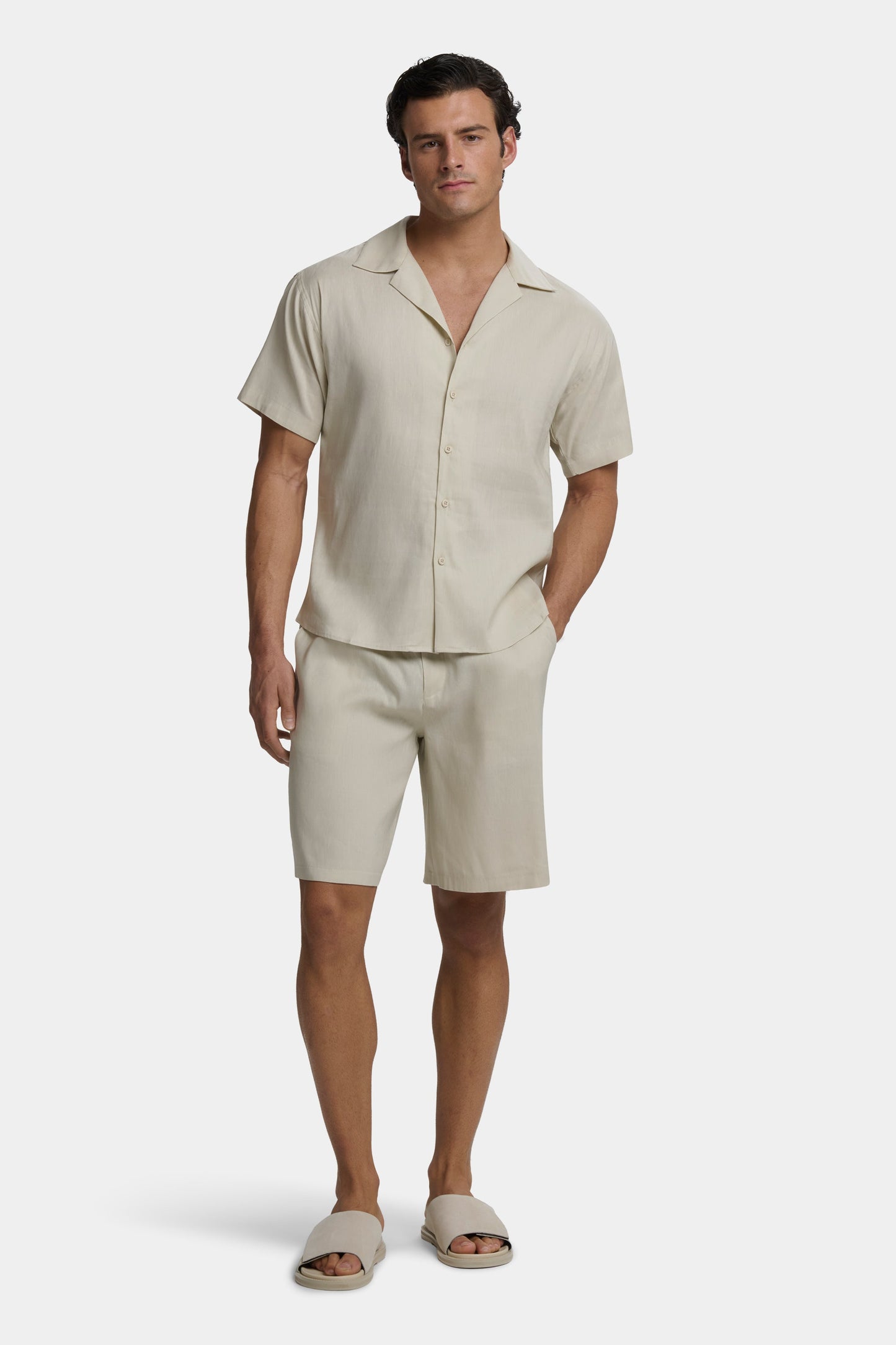 PANTALONES CORTOS DE LINO