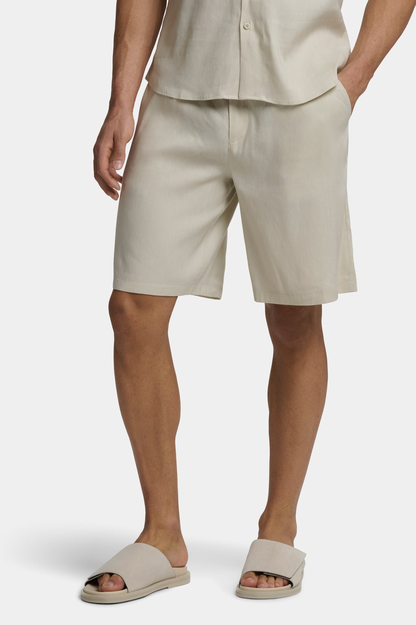 PANTALONES CORTOS DE LINO